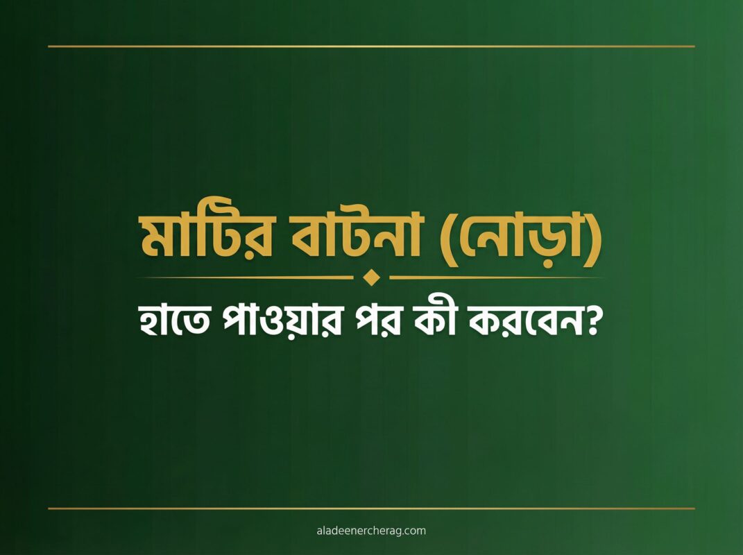 মাটির বাটনা হাতে পাওয়ার পর কী করবেন? | প্রাথমিক ব্যবহারবিধি